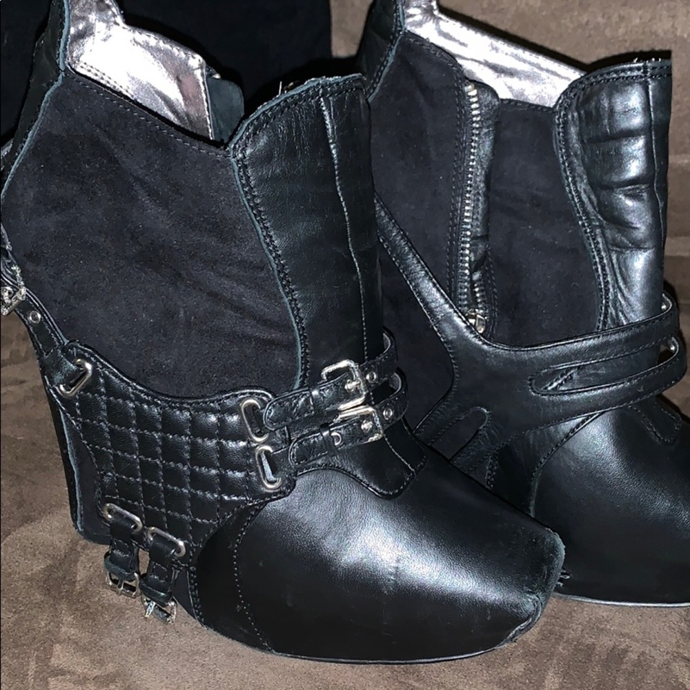Size 8 sam Edelman wedge booties
